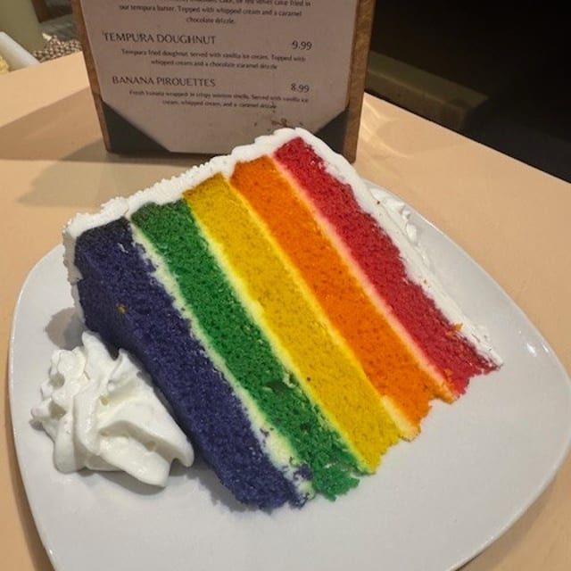 RAINBOW LAYER CAKE.
