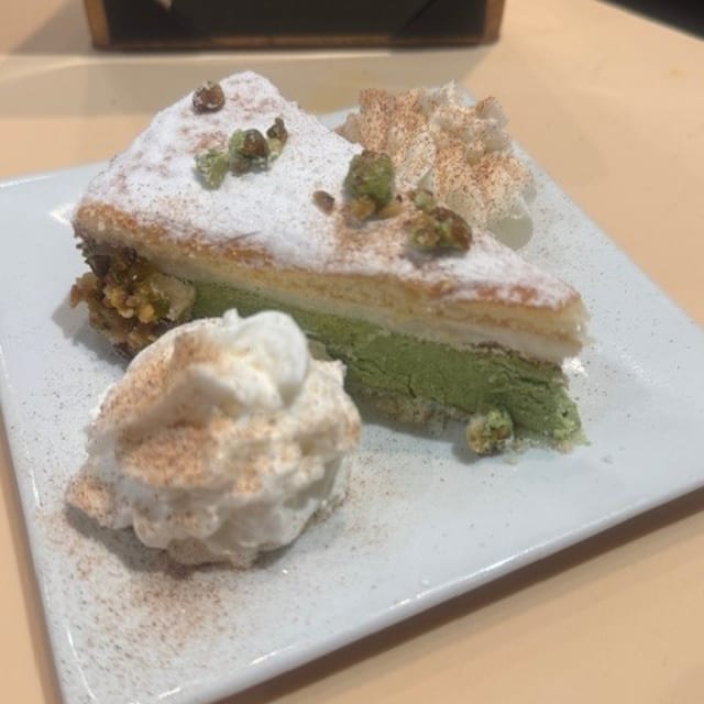 PISTACHIO-RICOTTA CAKE.