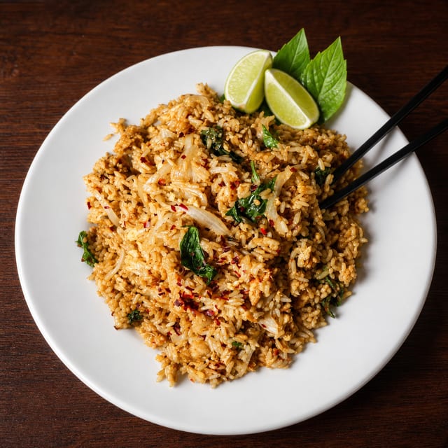 Thai Basil Fried Rice.