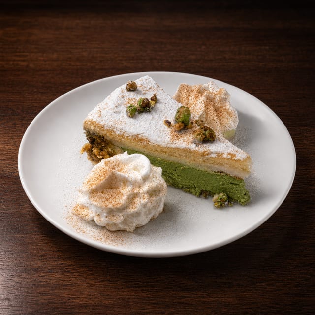 PISTACHIO-RICOTTA CAKE.
