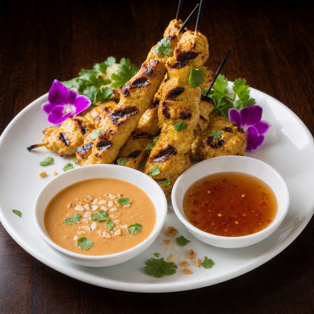 Chicken Satay (4pcs).