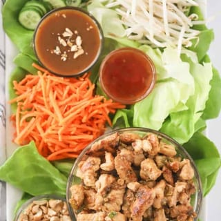 Thai Chicken Lettuce Wraps
